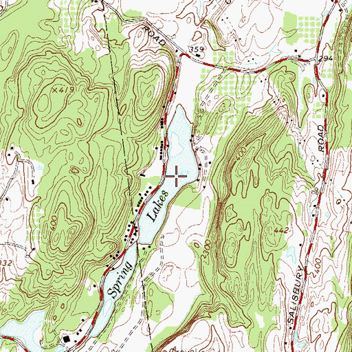 Topographic Map of Spring Lakes, NY