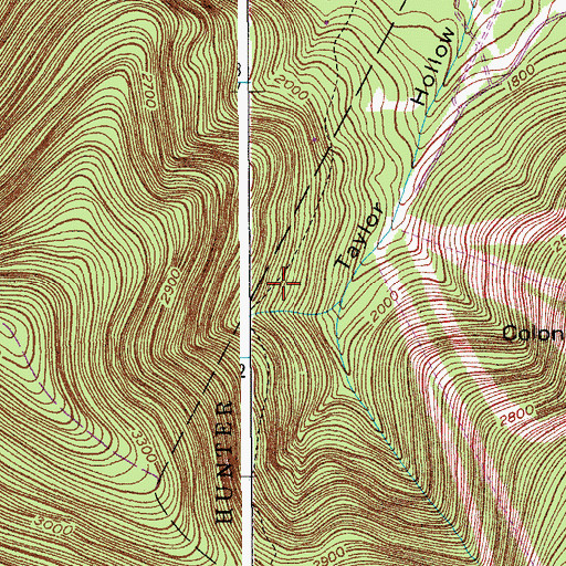 Topographic Map of Spruceton Trail, NY