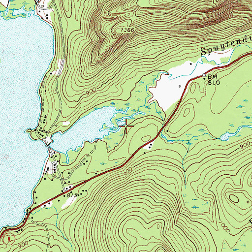 Topographic Map of Spuytenduivel Brook, NY