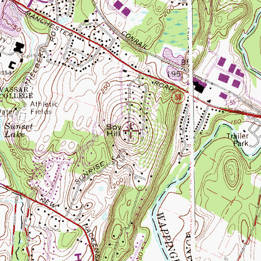 Topographic Map of Spy Hill, NY