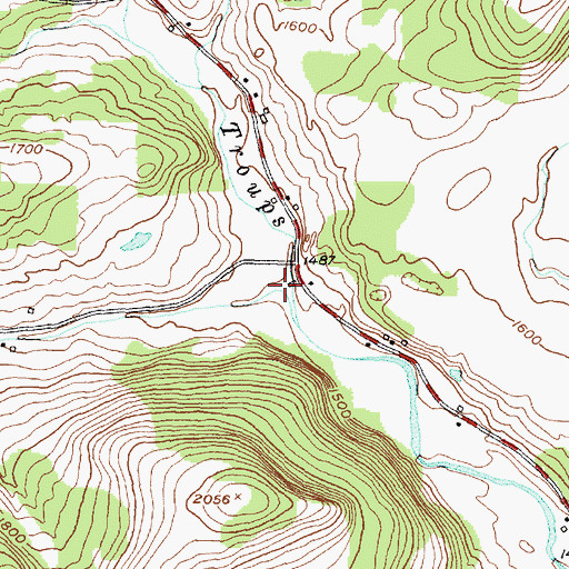 Topographic Map of Squab Hollow, NY