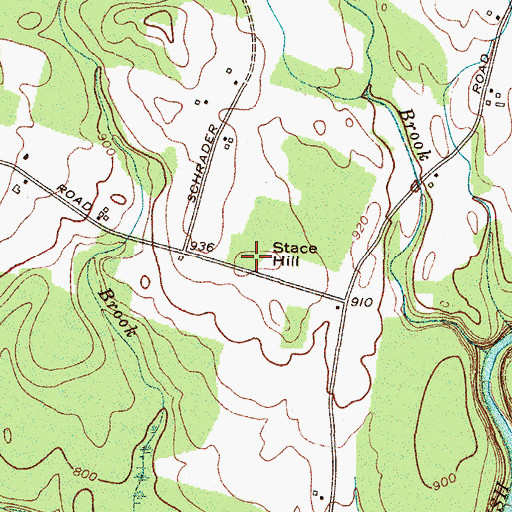 Topographic Map of Stace Hill, NY