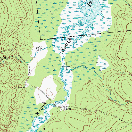 Topographic Map of Standish Brook, NY