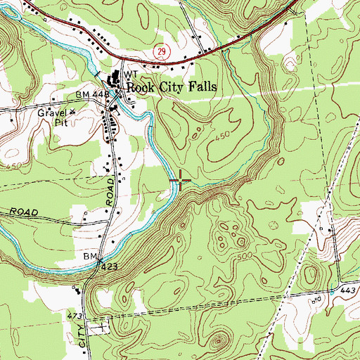 Topographic Map of Star Brook, NY