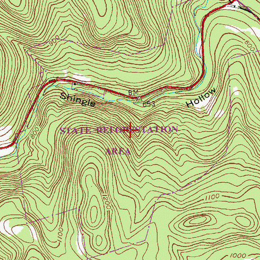 Topographic Map of State Forest Rensselaer Number 3, NY