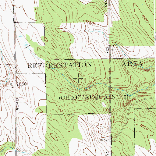 Topographic Map of State Reforestation Area, NY
