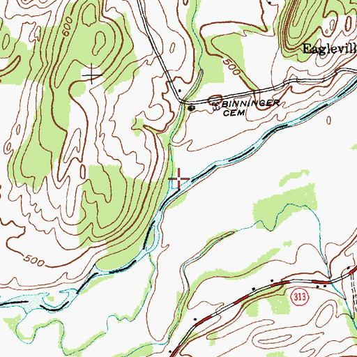 Topographic Map of Steele Brook, NY