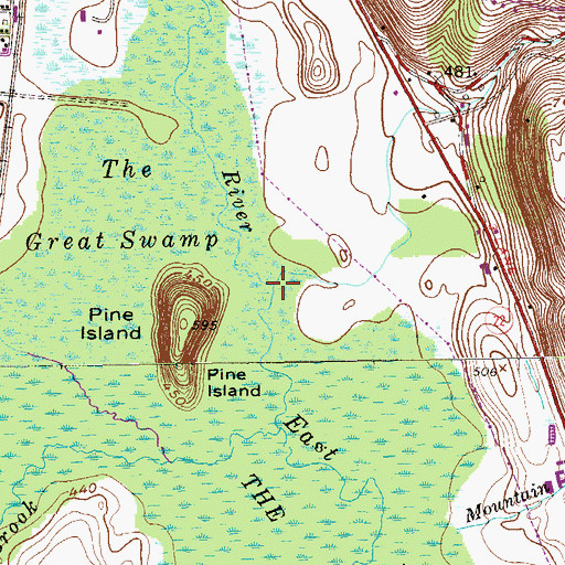 Topographic Map of Stephens Brook, NY