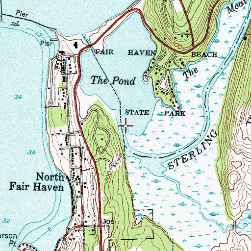 Topographic Map of Sterling Creek, NY