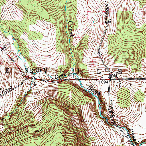 Topographic Map of Still Creek, NY