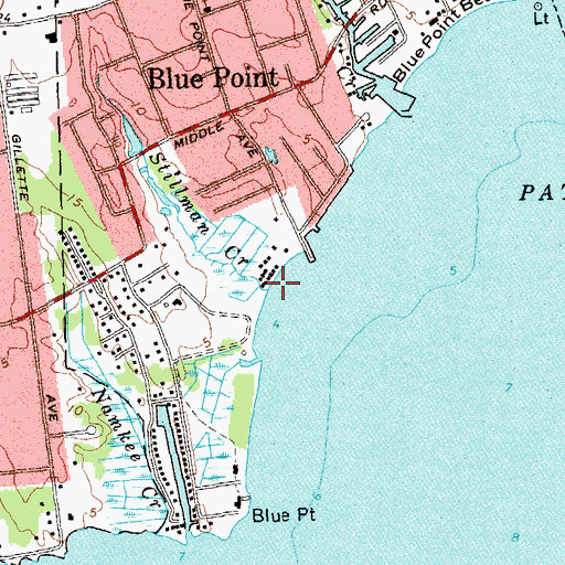 Topographic Map of Stillman Creek, NY