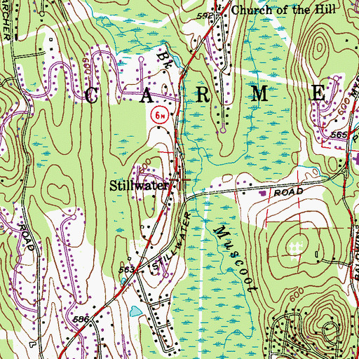 Topographic Map of Stillwater, NY