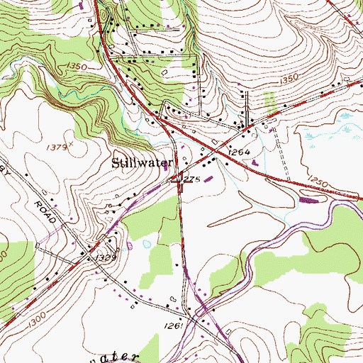 Topographic Map of Stillwater, NY
