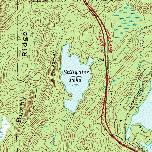 Topographic Map of Stillwater Pond, NY