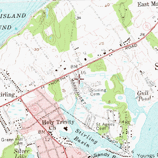 Topographic Map of Sterling Cemetery, NY