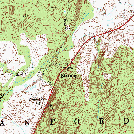 Topographic Map of Stissing, NY