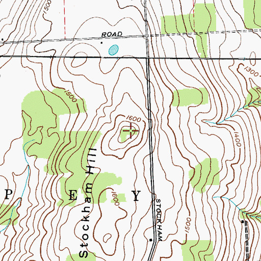 Topographic Map of Stockham Hill, NY