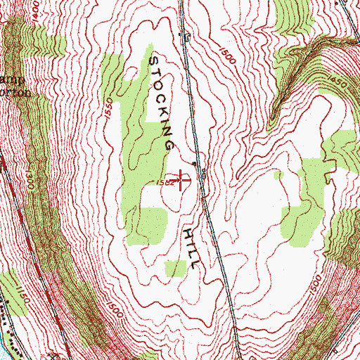 Topographic Map of Stocking Hill, NY
