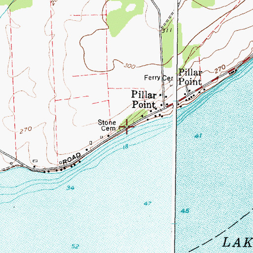 Topographic Map of Stone Cemetery, NY