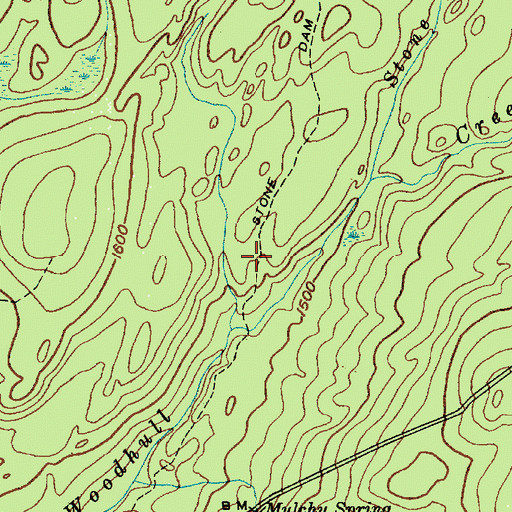 Topographic Map of Stone Dam Trail, NY
