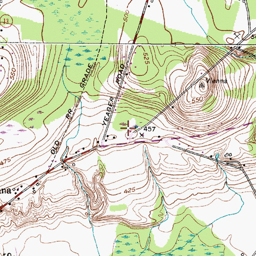 Topographic Map of Stone School, NY