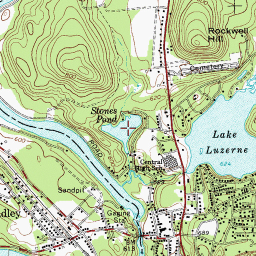 Topographic Map of Stones Pond, NY
