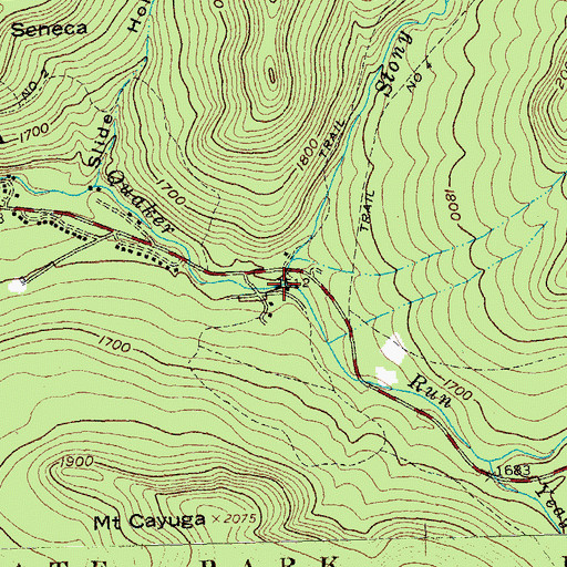 Topographic Map of Stony Brook, NY