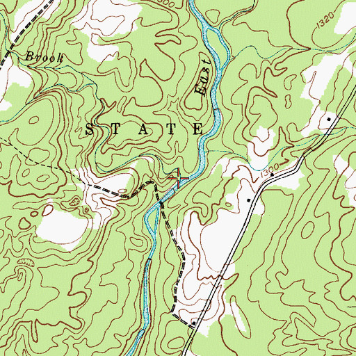 Topographic Map of Stony Brook, NY