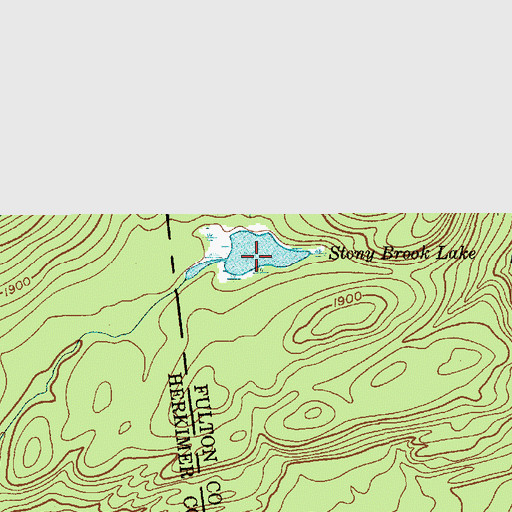 Topographic Map of Stony Brook Lake, NY