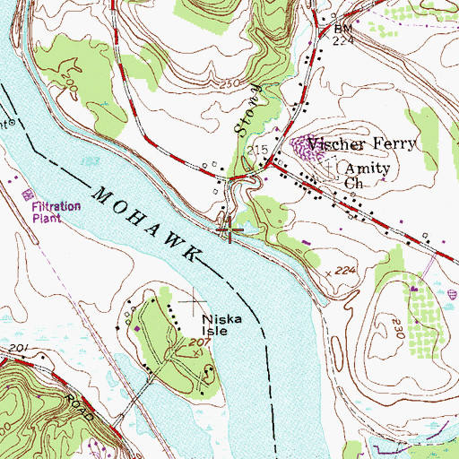 Topographic Map of Stony Creek, NY