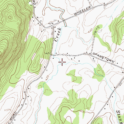 Topographic Map of Stony Creek, NY