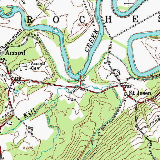Topographic Map of Stony Kill, NY