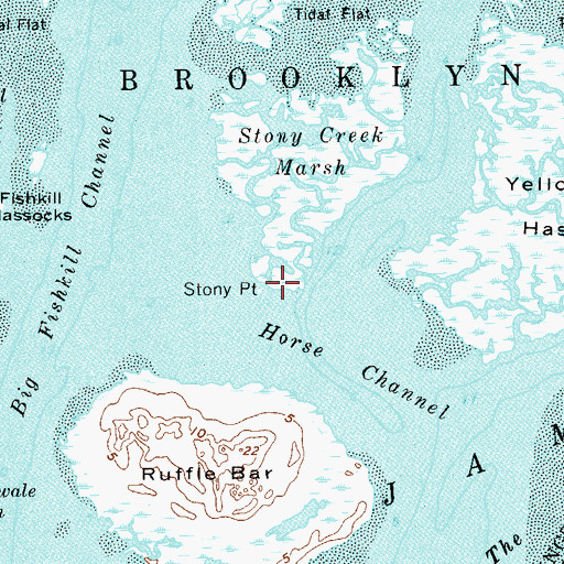 Topographic Map of Stony Point, NY