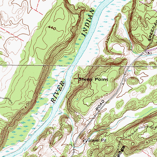 Topographic Map of Stony Point, NY