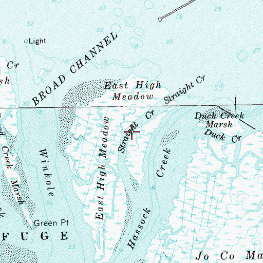 Topographic Map of Straight Creek, NY