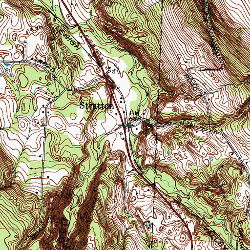 Topographic Map of Stratton, NY