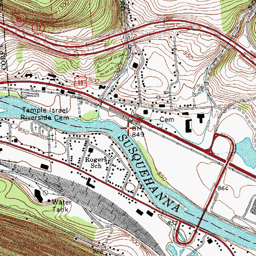 Topographic Map of Stratton Mill Creek, NY