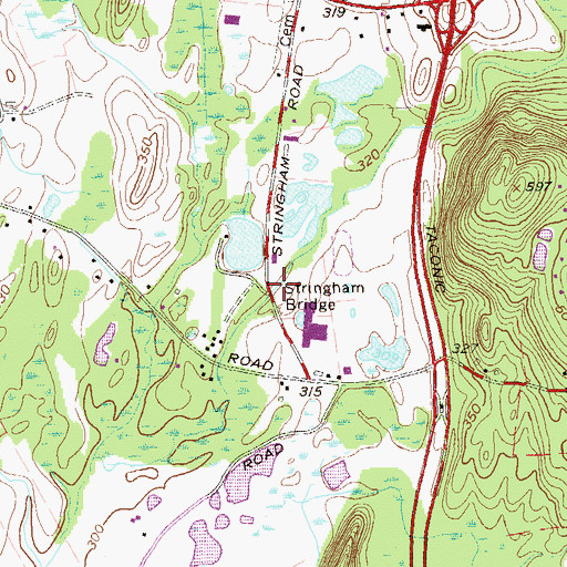 Topographic Map of Stringham Bridge, NY
