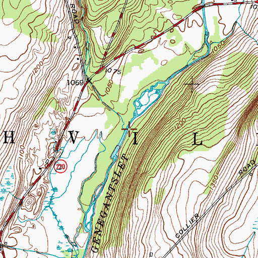 Topographic Map of Strongs Brook, NY