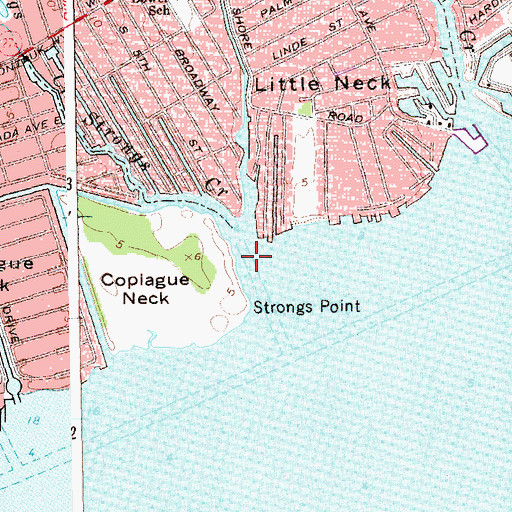 Topographic Map of Strongs Creek, NY