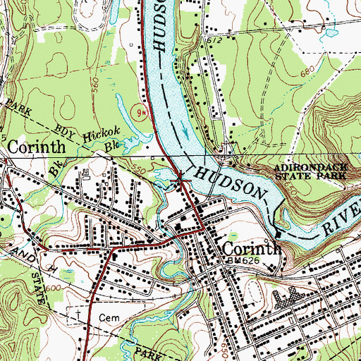 Topographic Map of Sturdevant Creek, NY