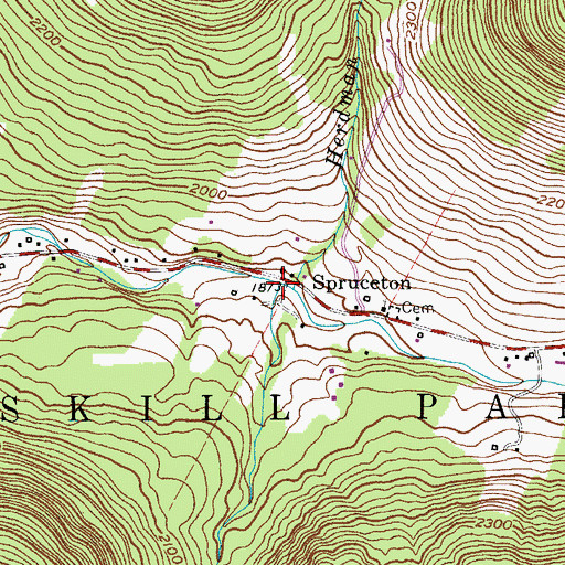 Topographic Map of Styles Brook, NY