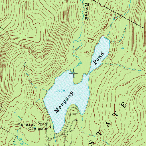 Topographic Map of Sucker Brook, NY