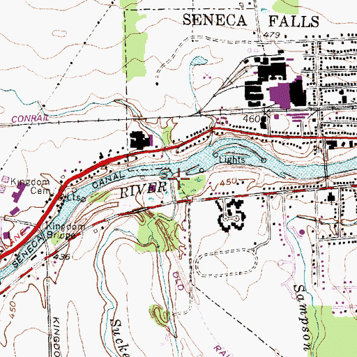 Topographic Map of Sucker Brook, NY