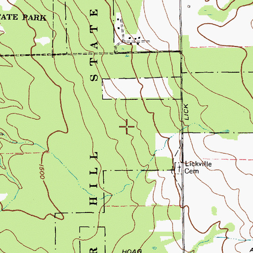 Topographic Map of Summer Hill State Forest, NY