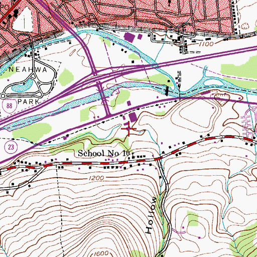 Topographic Map of Swart Hollow, NY
