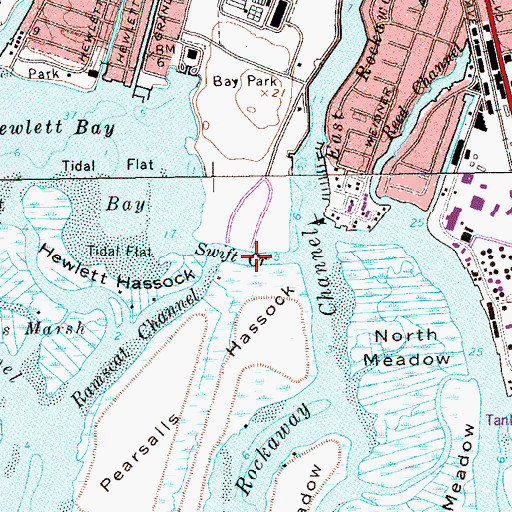 Topographic Map of Swift Creek, NY