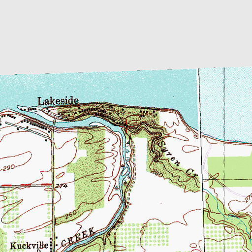 Topographic Map of Syren Creek, NY