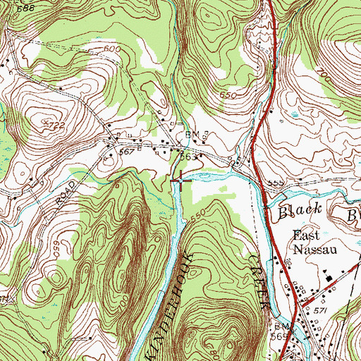 Topographic Map of Tackawasick Creek, NY
