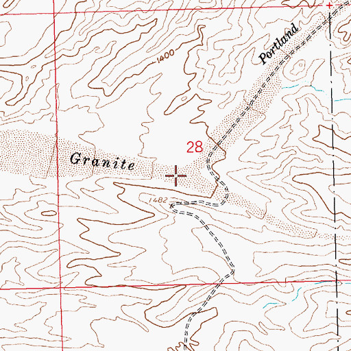 Topographic Map of Portland Wash, AZ
